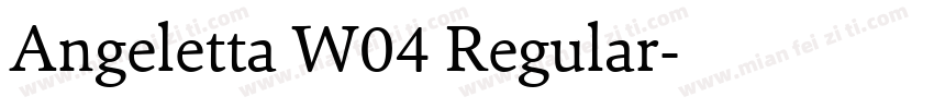 Angeletta W04 Regular字体转换